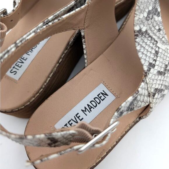 Steve Madden Teenie Platform Wedge Sandals Women's Multicolor Size US9M EU39.5 - Picture 11 of 13